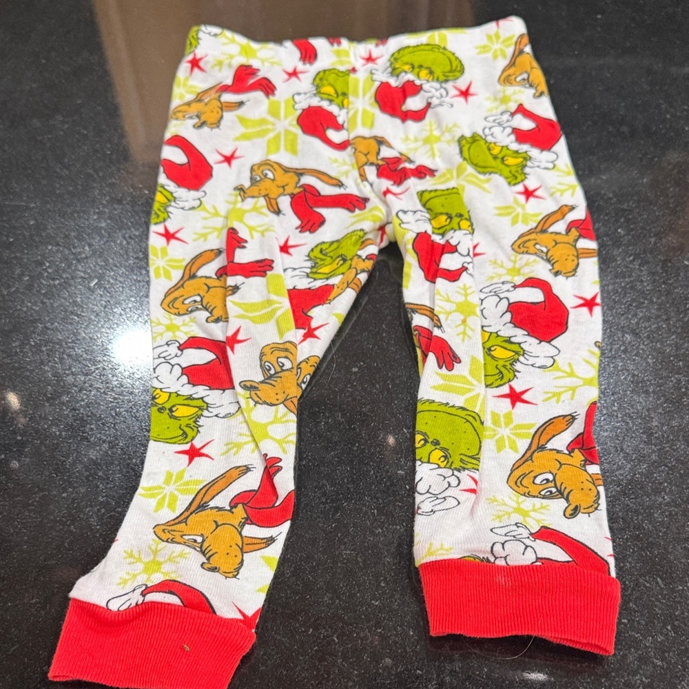 Kids Christmas Pajamas with Cartoon Print